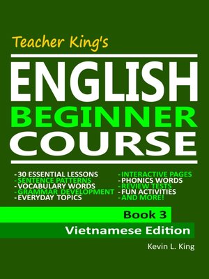 Teacher King's English Beginner Course Book 3--Vietnamese Edition - ebook